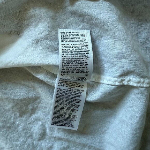 GAP Linen-blend button-down shirt - Picture 4 of 5